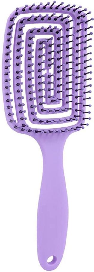 No Pull Detangling Hair Brush Soft Rounded Bristles Smooth Styling Brush-image-22