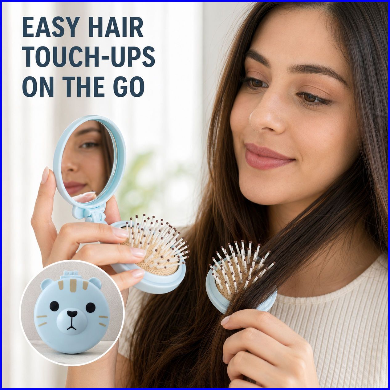 niloro Portable Hair Care Mirror Brush-picture-18
