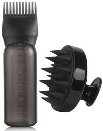 cypat Hair Massage Shampoo Brush and 6oz Hair Dyeing, Oil Applicator Bottle B-picture-36