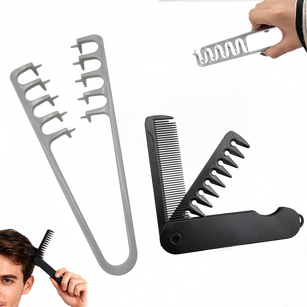 Volumizing Hair Styling Comb Set for Men with Root Lift and Texture Tools-image-41