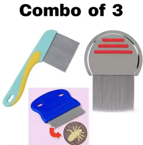 lirtiin Combo of 3 lice combs for men women and kids-picture-10