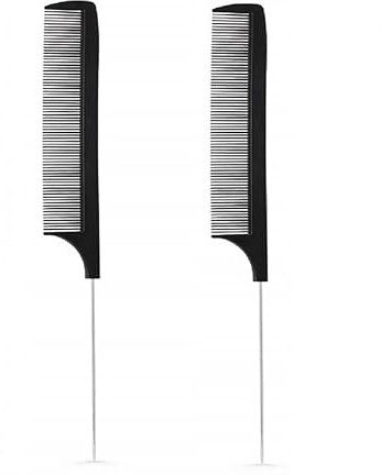 Hair Sectioning Tooth Tail Comb With Stainless Steel Pin Tail | Pack of 2-image-28