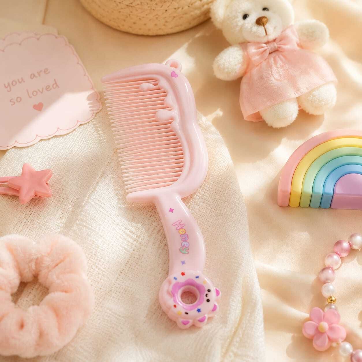 tresshype Baby Grooming Comb with Cute Handle, Gentle Tooth Hair Comb for Kids & Toddlers-picture-11