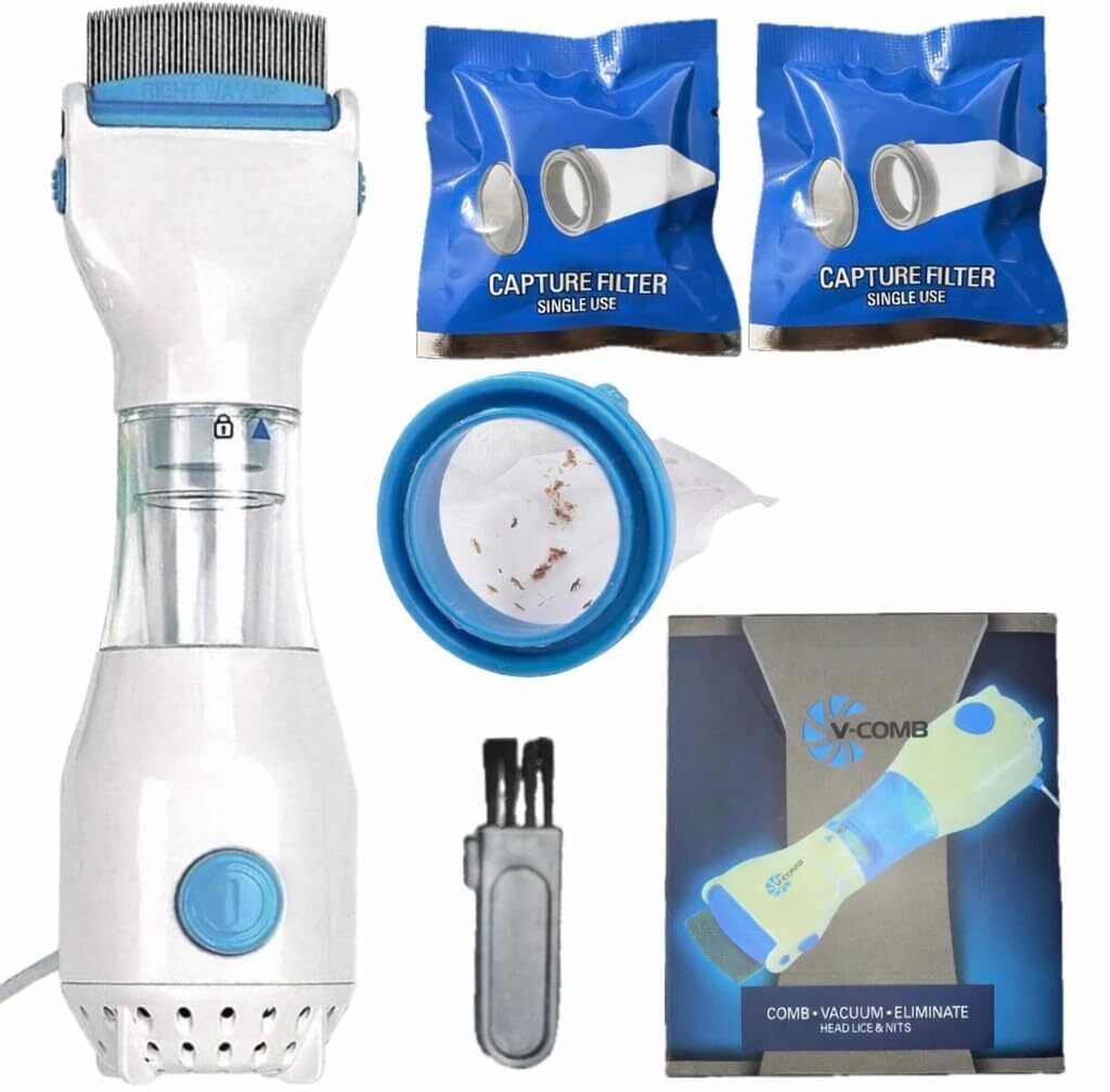 Premium Electric Head Lice Vacuum Comb Kit – Chemical-Free Electronic-image-46