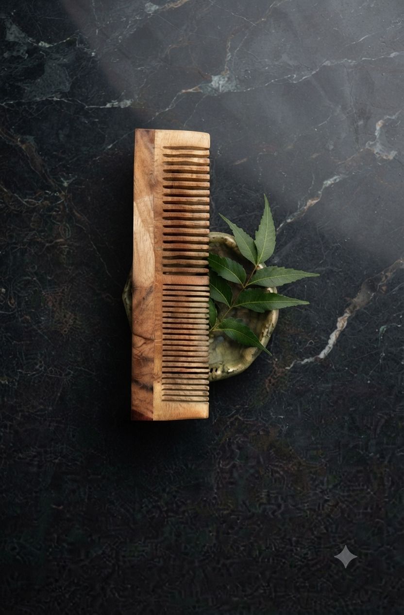 pavoa Natural Wooden Wide Tooth Hair Comb-picture-12