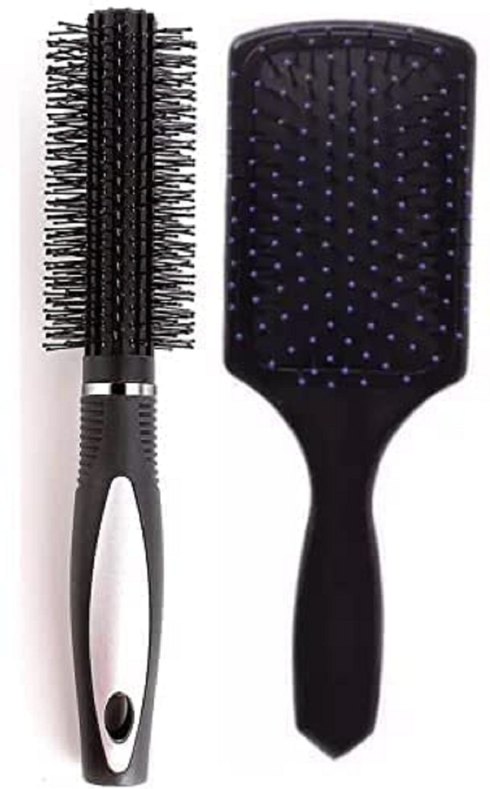 Round Rolling Curling Roller Comb Hair Brush Pleev Paddle Flat Hair Brush Comb-image-41