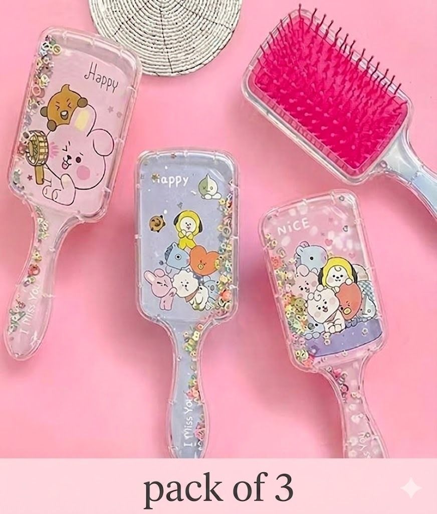 BTS Character Desing Hair Brush, Unicorn Hair Brush-image-20