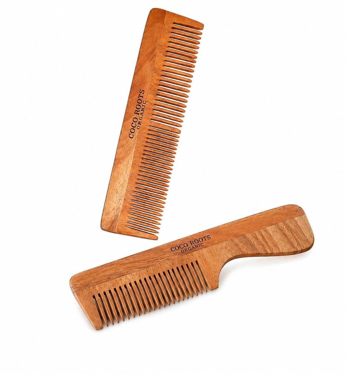 cocorootsorganic Neem Wood Comb (Full Bristles)-picture-42