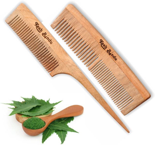 Neem Wood Combs 100% Handmade, Anti- Dandruff C3 & C4 Comb-image-11