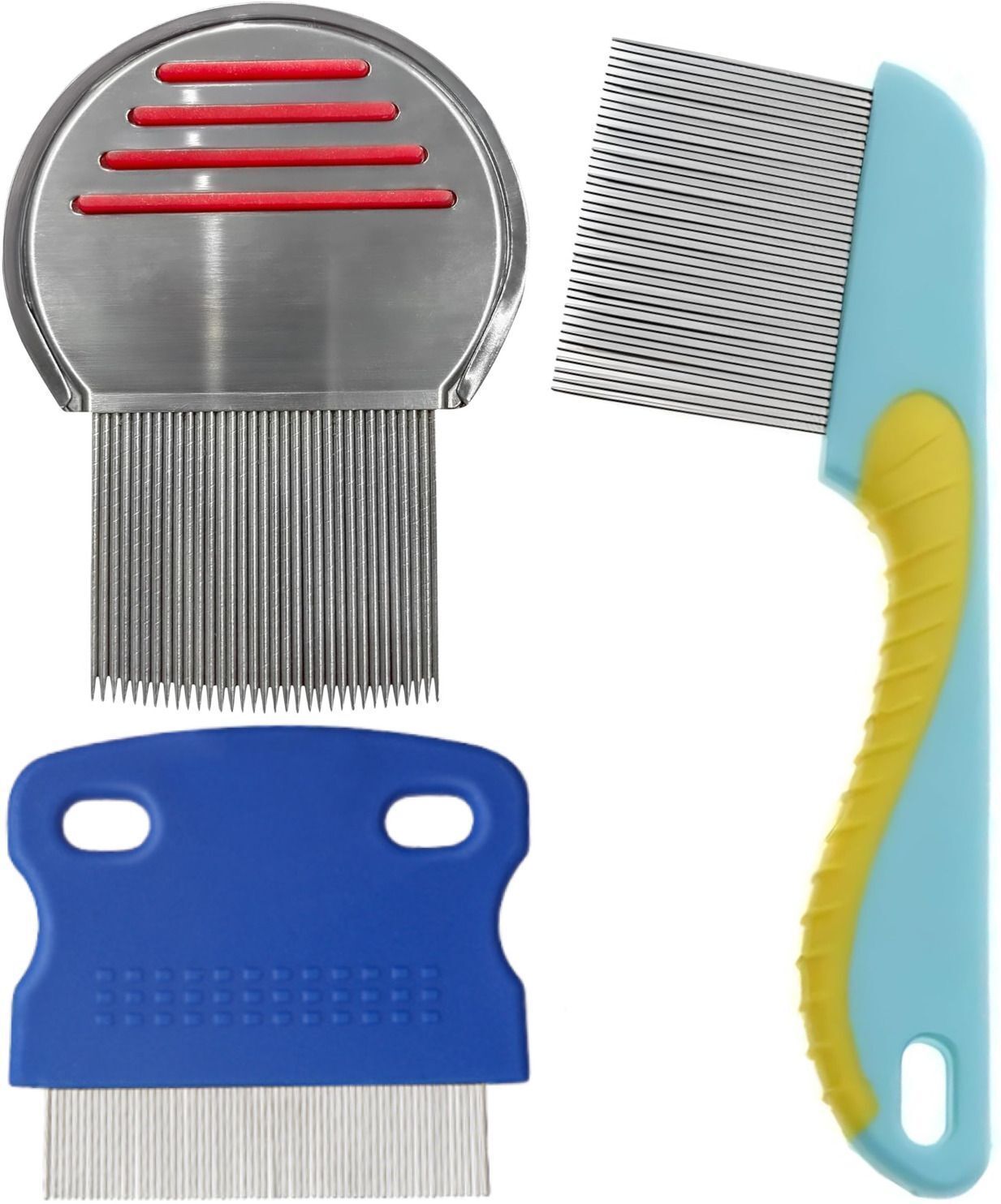 3 Type Lice Comb For Women And Kids Stainless Steel Nit Lice Egg Removal Comb