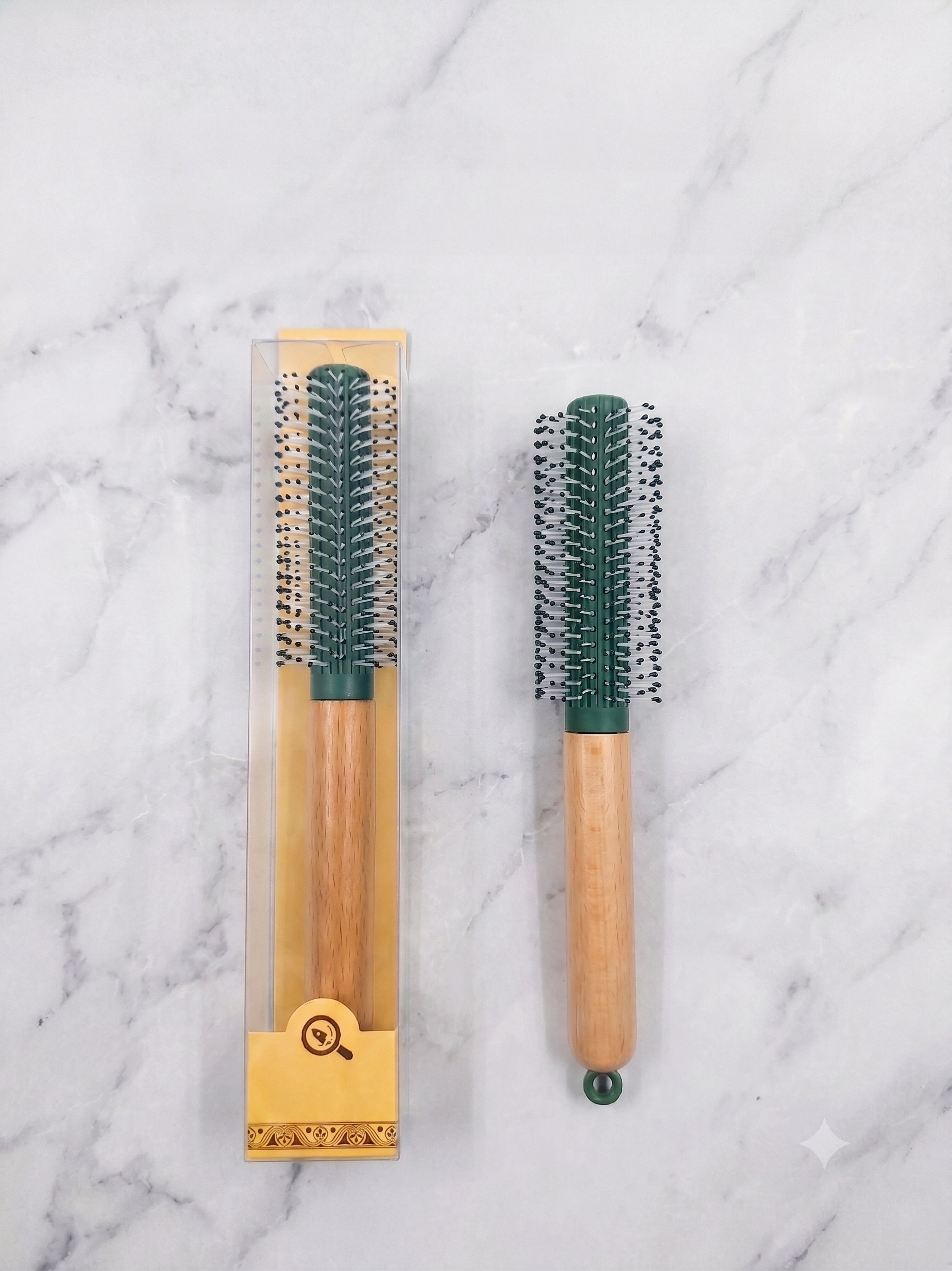Natural Wood Roller Styling Brush with Hanging Loop-image-6