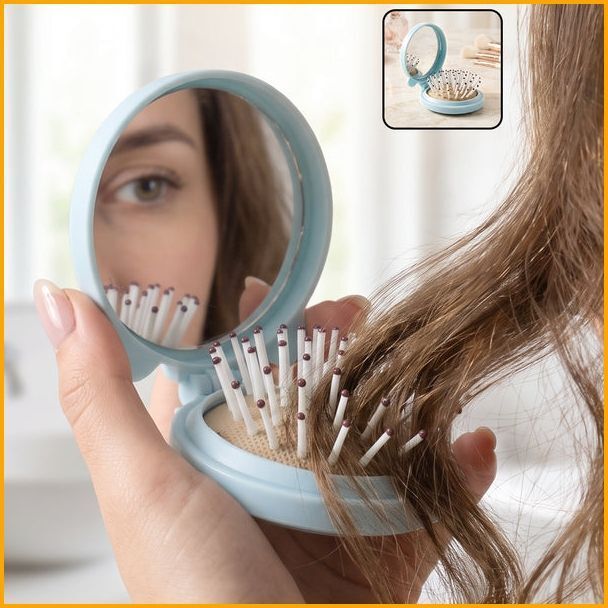 be bodywise Compact Hair Grooming Comb Mirror-picture-5
