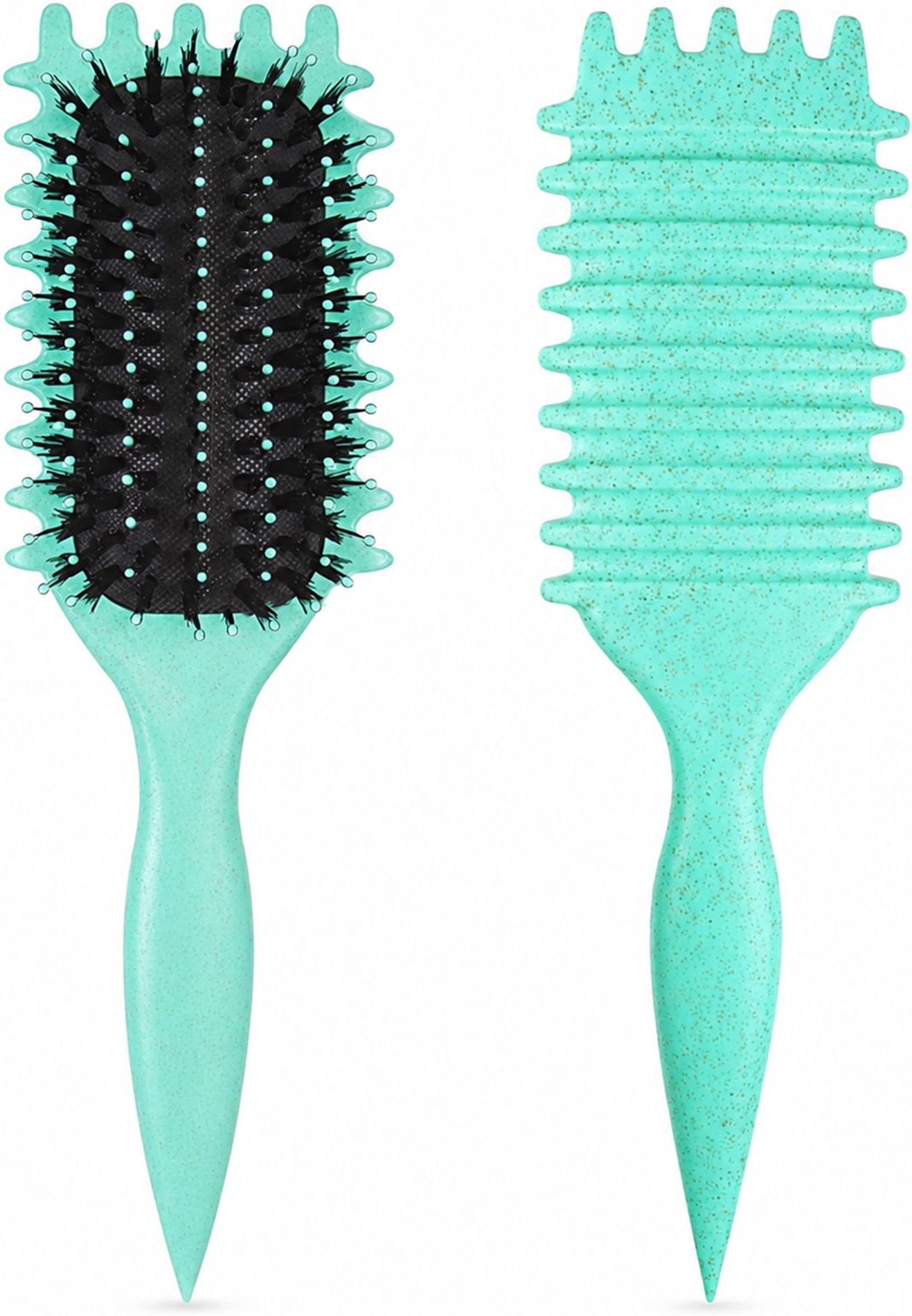 brandvilla Curly Hair Styling & Detangling Brush | Scalp Massage Cushion Brush-picture-19