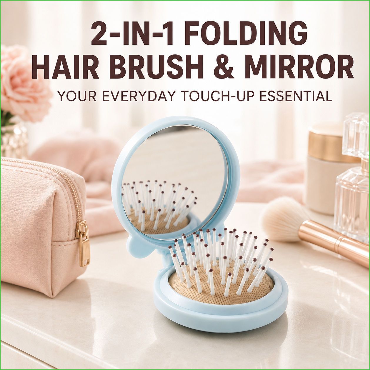 Cute Pocket Hair Brush Mirror-image-49
