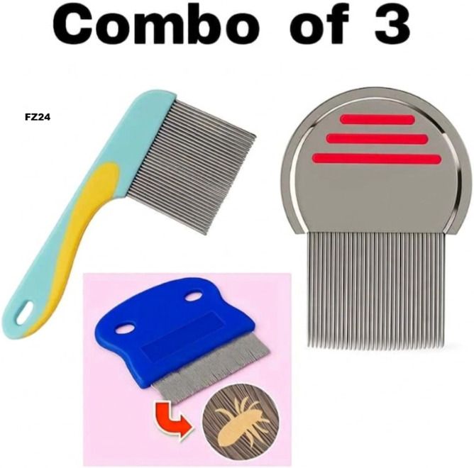 morbee 3Pieces LICE COMB,Head Nits removal CombWomenKids Hair FZ24-picture-16
