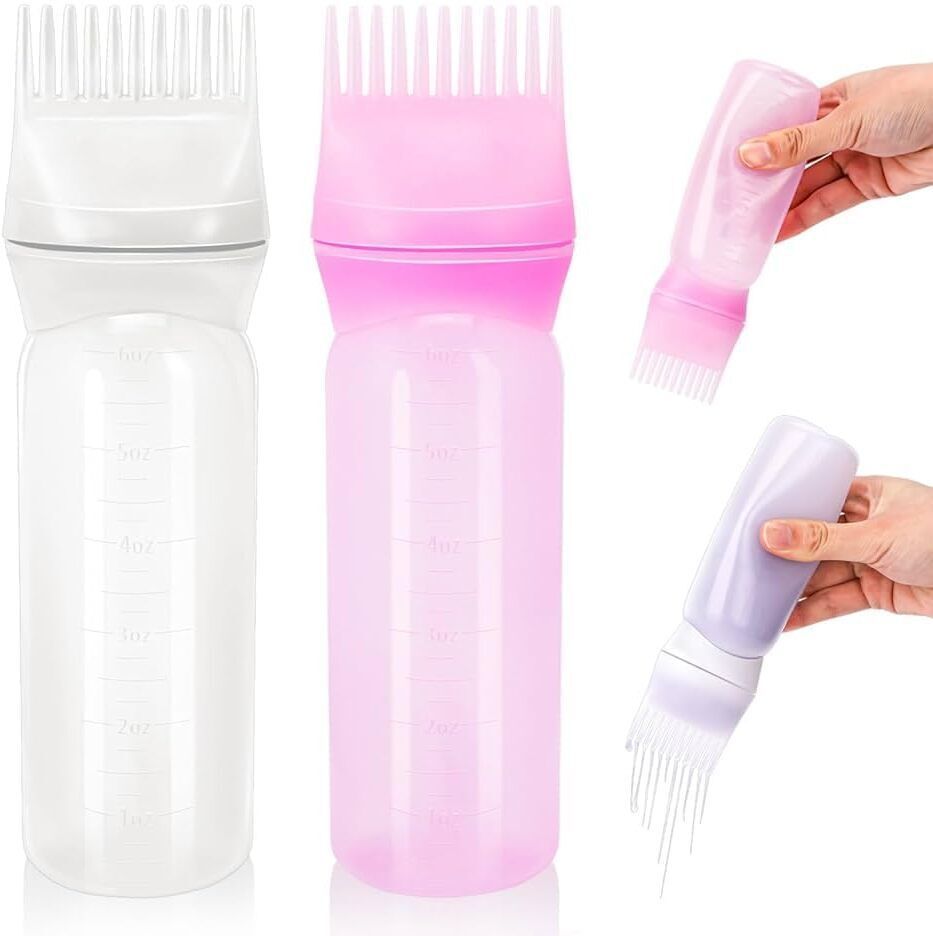 hair oil applicator bottle with comb root hair oil applicator for scalp c