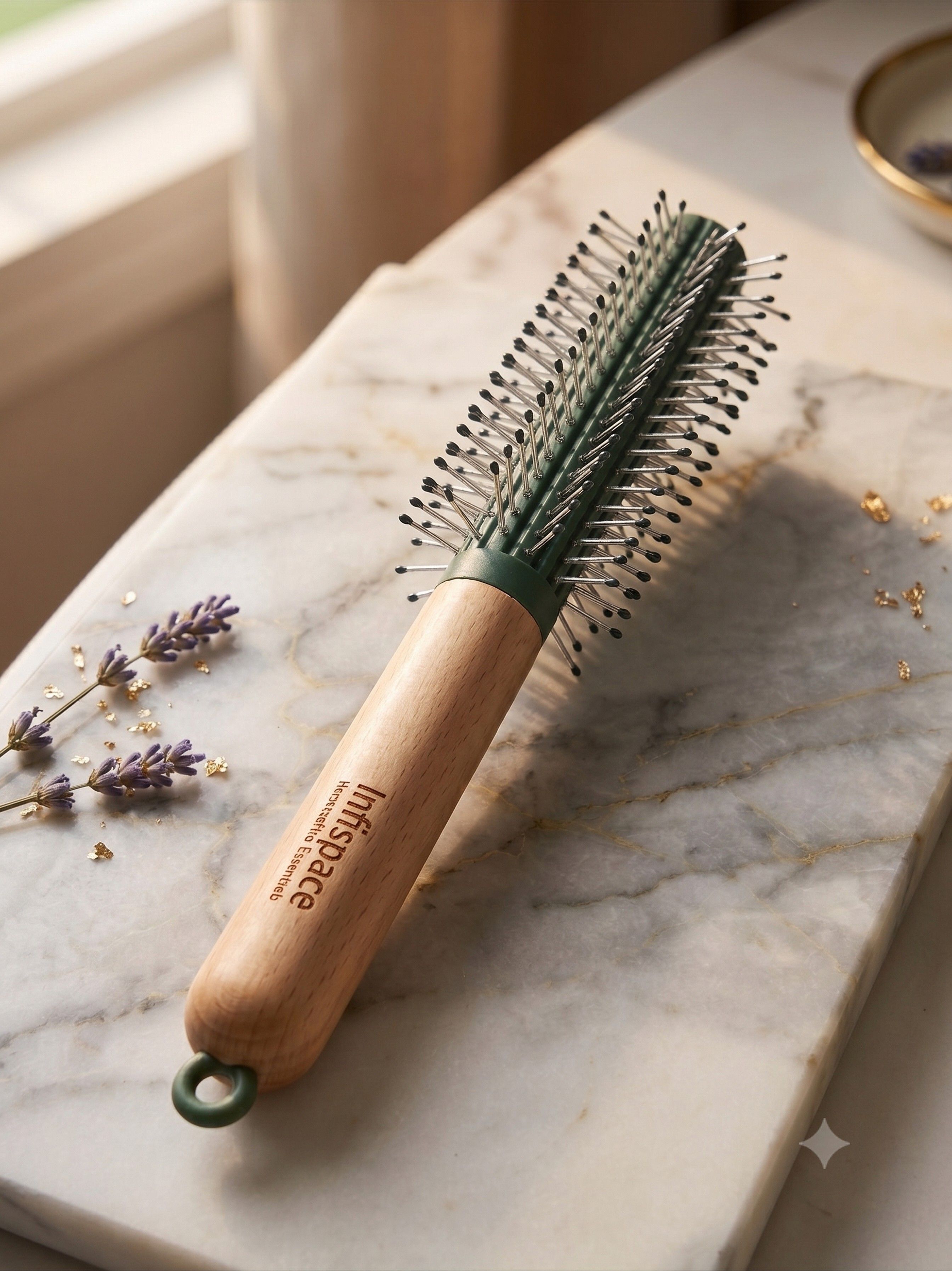Premium Green Core Round Wood Brush-image-6