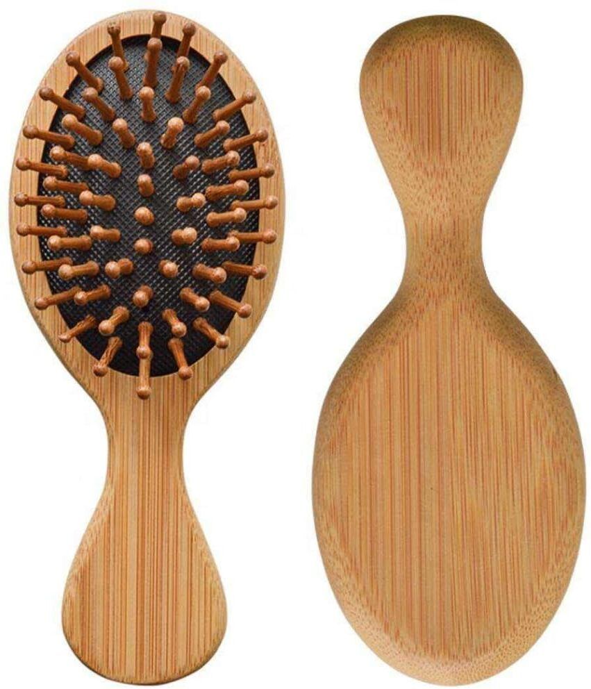 kruhimo Mini Bamboo Scalp Massage Brush | Soft Bristle Shampoo & Hair Scalp Scrubber-picture-25
