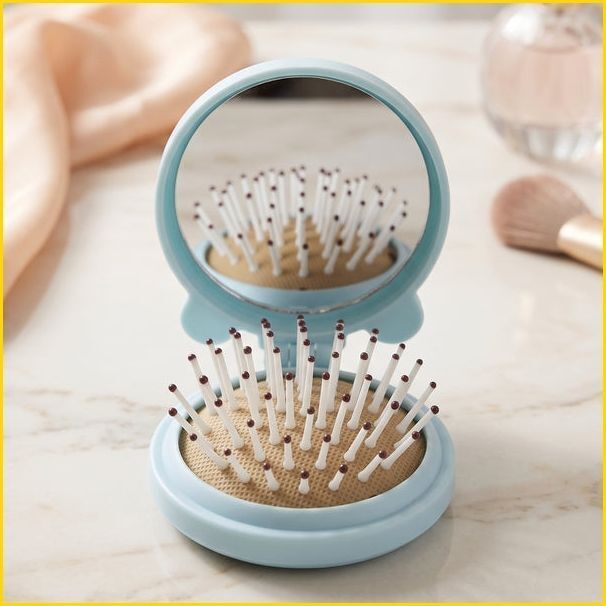 be bodywise Soft Cushion Hair Brush Mirror-picture-28