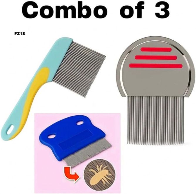 morbee 3Pieces LICE COMB, Head Nits removal CombWomenKids Hair FZ18-picture-17