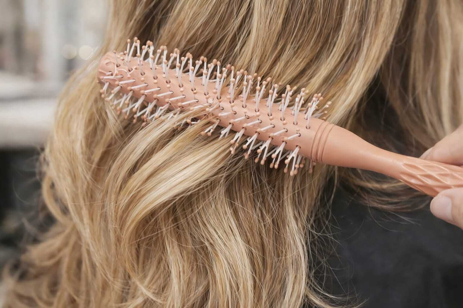 Round Hair Styling Brush with Soft Tip Bristles for Salon and Home Use-image-26