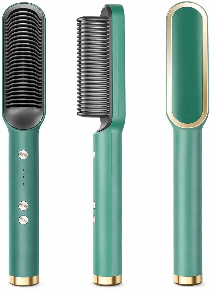 Hair Straightener Brush with 5 Temperature Settings-image-45
