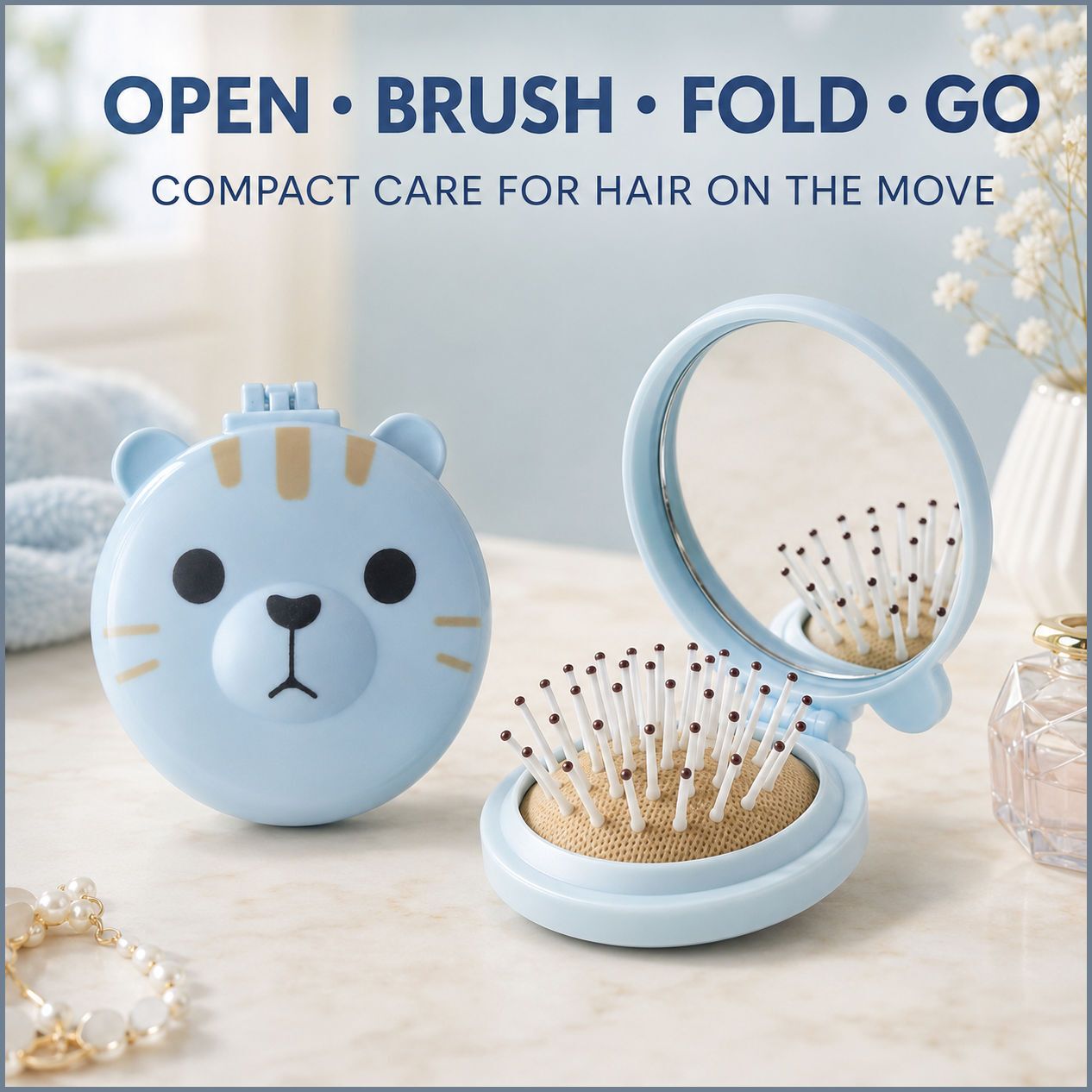 be bodywise Compact Grooming Mirror Brush-picture-41