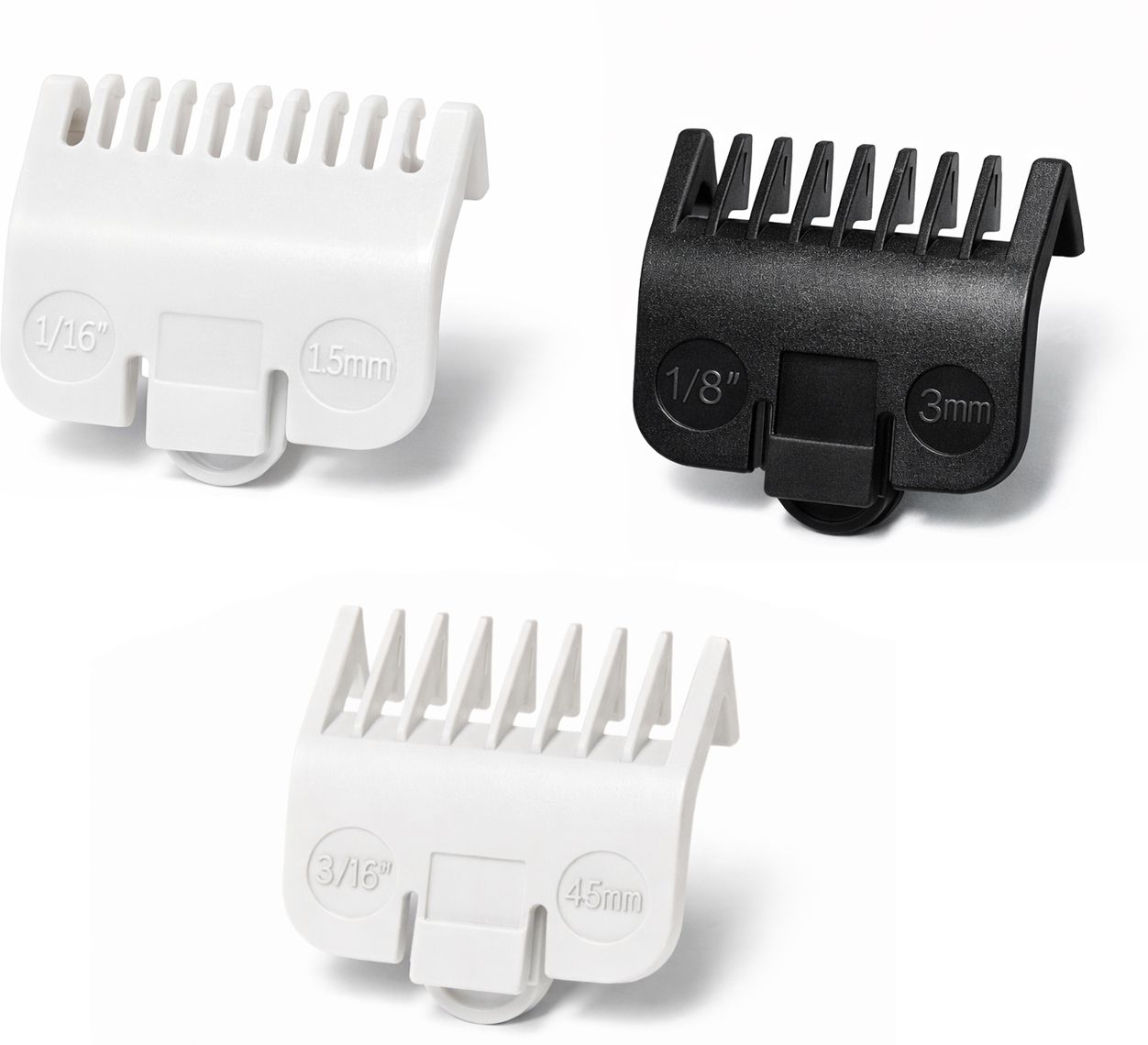 hair clipper comb Set of 3 Hair Clipper Guide Comb Set of 3 (1.5mm, 3mm, 4.5mm)-image-21