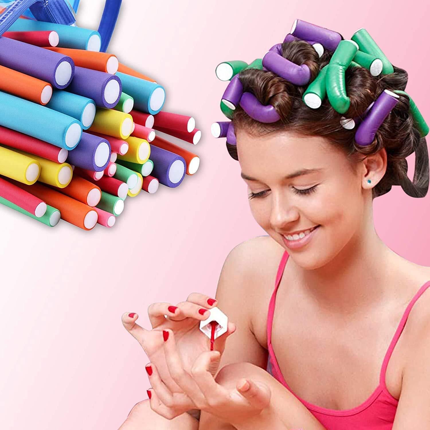 Heatless Curler For Women 5pcs Curlers Rollers For Women Hair Roller Curler B Hair Curler-image-24