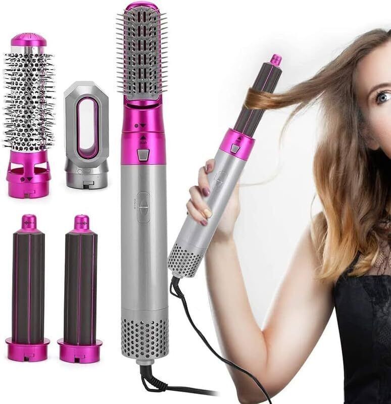 New 010and 5 in 1 Hot Air Styler hair straightener Hair Curler-image-40
