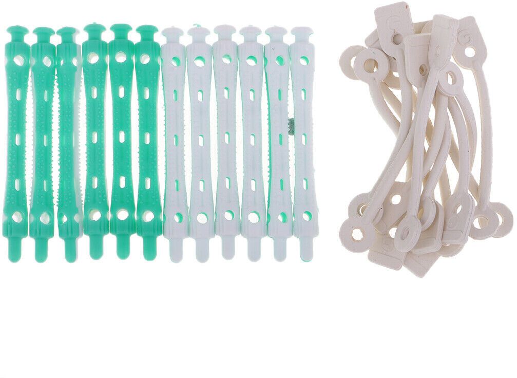 12 Pieces Hair Perm Rods Cold Wave Curlers Rollers for Hairdressing Styling Hair Curler