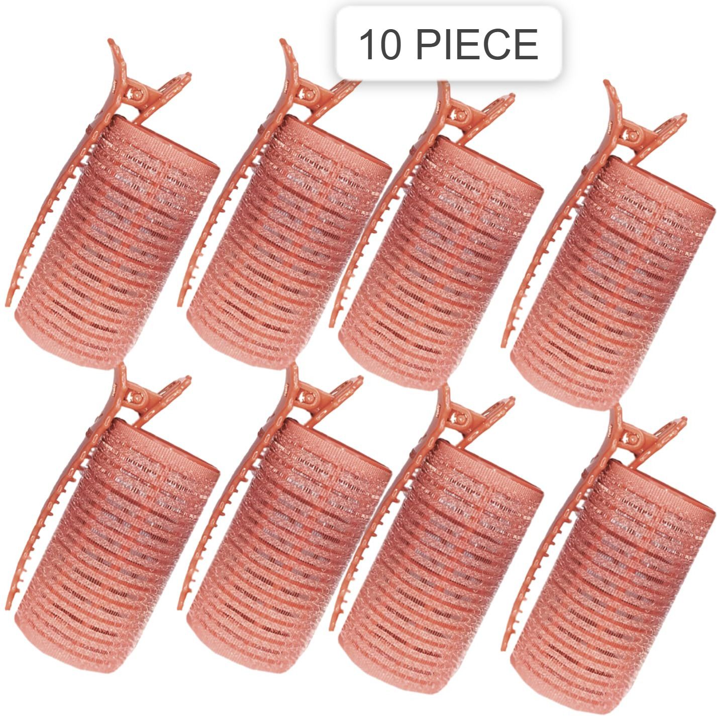 10 pc heatles hair curler roller with clips for women lightweight and portable hair curler