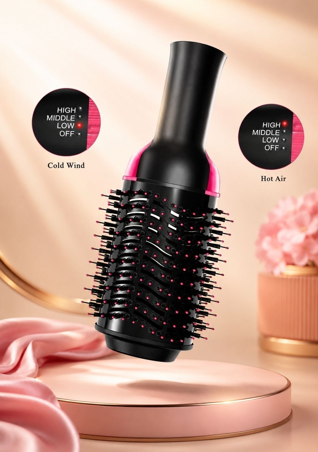HOT AIR BRUSH 3 IN1 BLOW DRYER Hair Curler-image-41