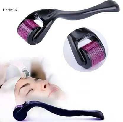 HSNAYIR 0.5 mm 540 Titanium Micro Needles Derma Roller System - Black Personal Care Appliance Combo-image-2