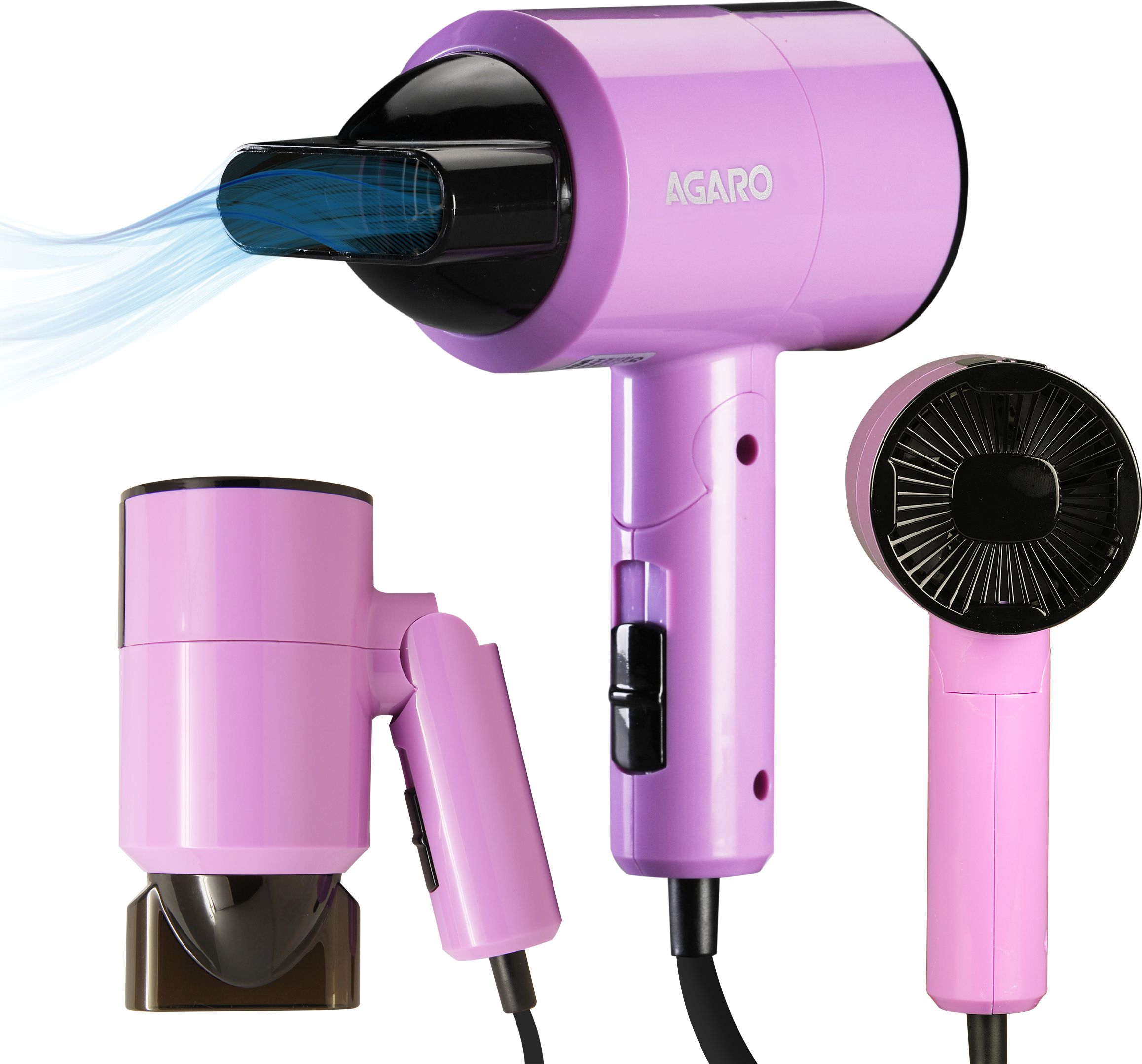 AGARO 2 Heat Settings, Cool Mode, Foldable & Compact Hair Dryer