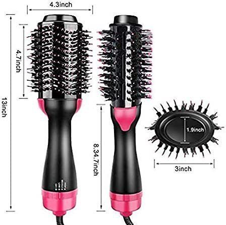 On Step Hair Dryer, 4 in 1 Hot Air Brush for Drying, Straightening P13 Hair Curler-image-40
