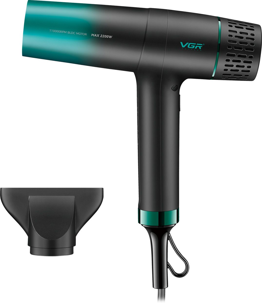 VGR V-442 Professional BLDC Ionic Fast Dry Styling Tool with Magnetic Nozzle Hair Dryer-image-27