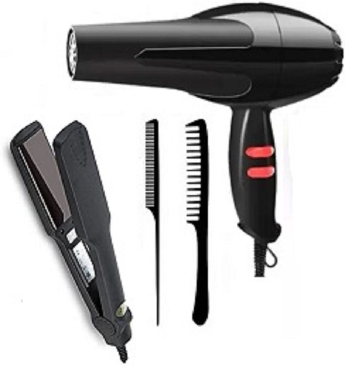 UKSTYLZ Hair Dryer 1500 Watts 329 Hair Straightener with 2 Tail Combs Combo Hair Dryer-image-8