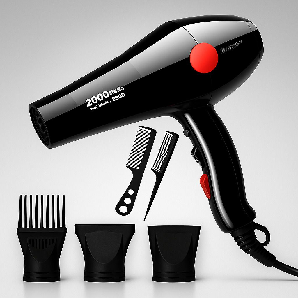 iDOLESHOP Powerful Professional Hair Dryer Styling Tools Hot/Cold Wind With Air Hair Dryer-image-9