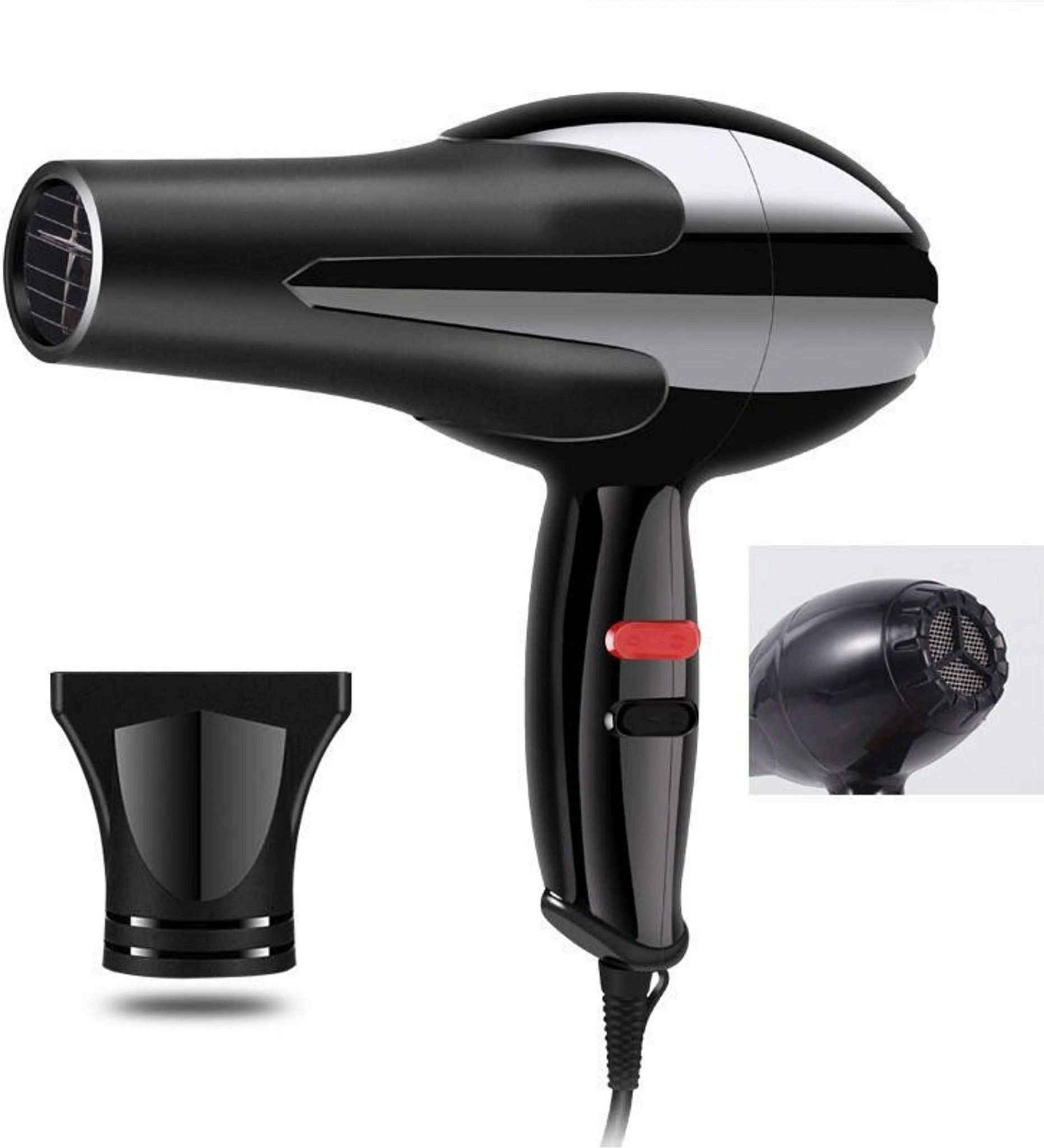 VANZARA N-6130 Pro Ionic Hair Dryer with Hot & Cool Air Modes, Fast Drying V109 Hair Dryer-image-36