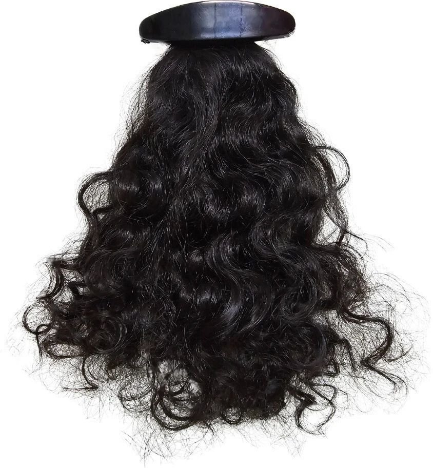 10 Inch Curly Clip In Ponytail |Natural Black|Washable Hair Extension