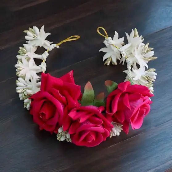 Artificial Rose Flower Veni Gajra for Women & Girls | Traditional Bridal Hair Extension-image-48