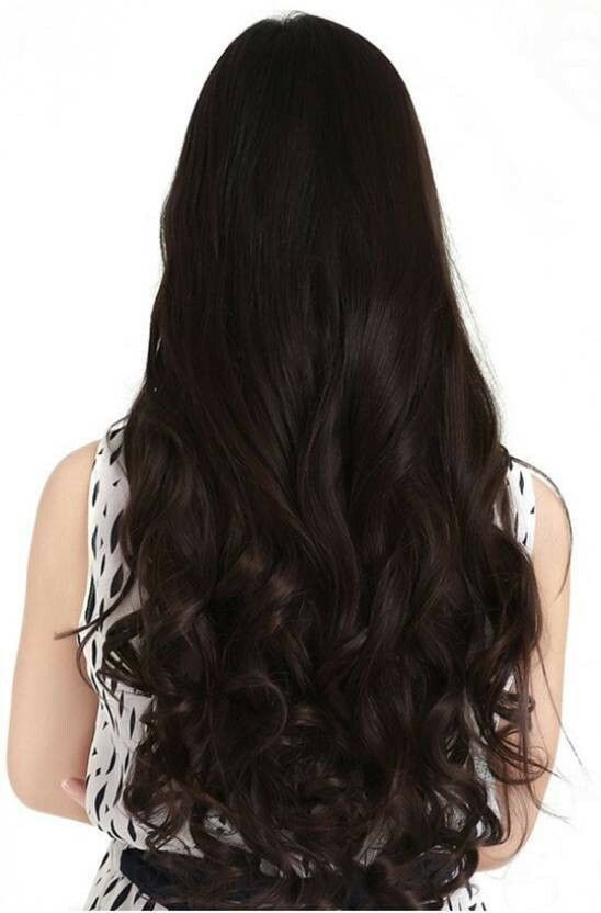 5 Clips Best Quality Natural Brown Wavy Hair Extension