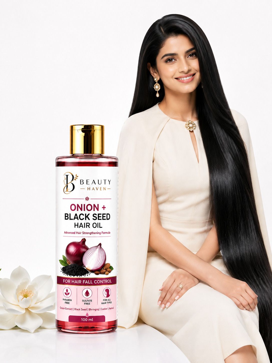 Onion Black Seed Hair Oil for Healthy Strong Hair Daily Hair Oil-image-48