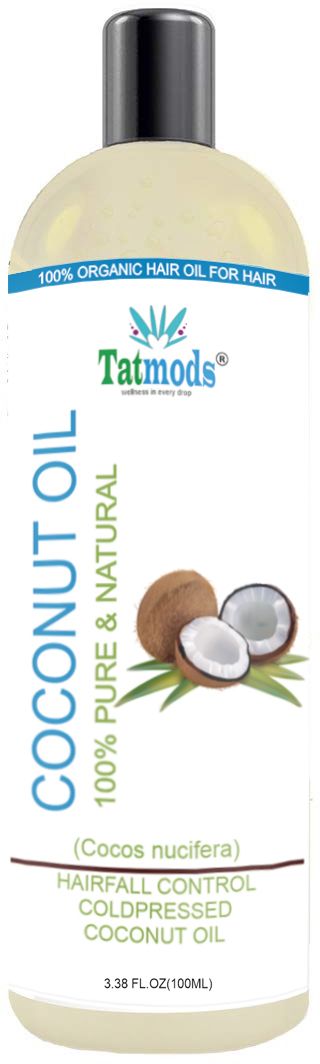 Organics Coconut Oil 100 ml For Hair Care No Sulphates, Parabens (100 ml) Hair Oil-image-26