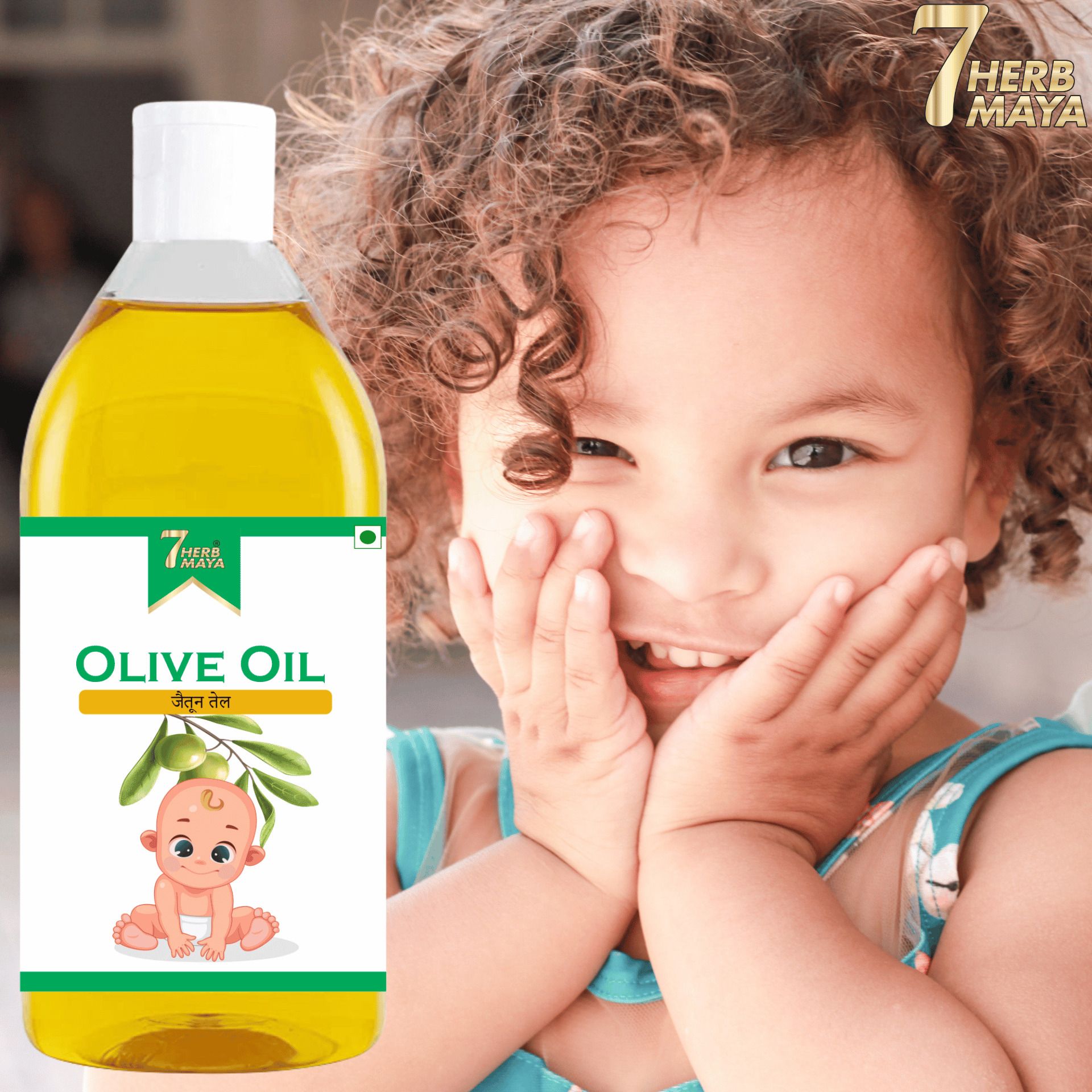 Natural Baby Hair Oil with Olive Oil (Jaitoon Oil) | Nourishes & Hair Growth Hair Oil-image-34