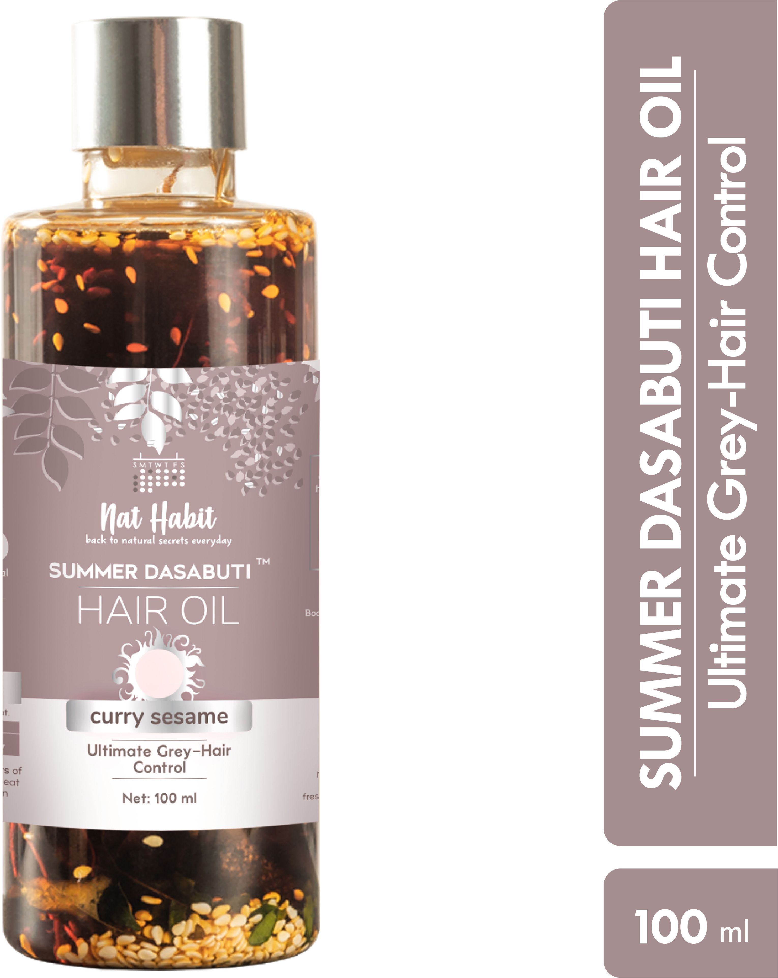 nat habit Curry Sesame Summer Hair Oil For all hair & scalp Hair Oil-picture-10