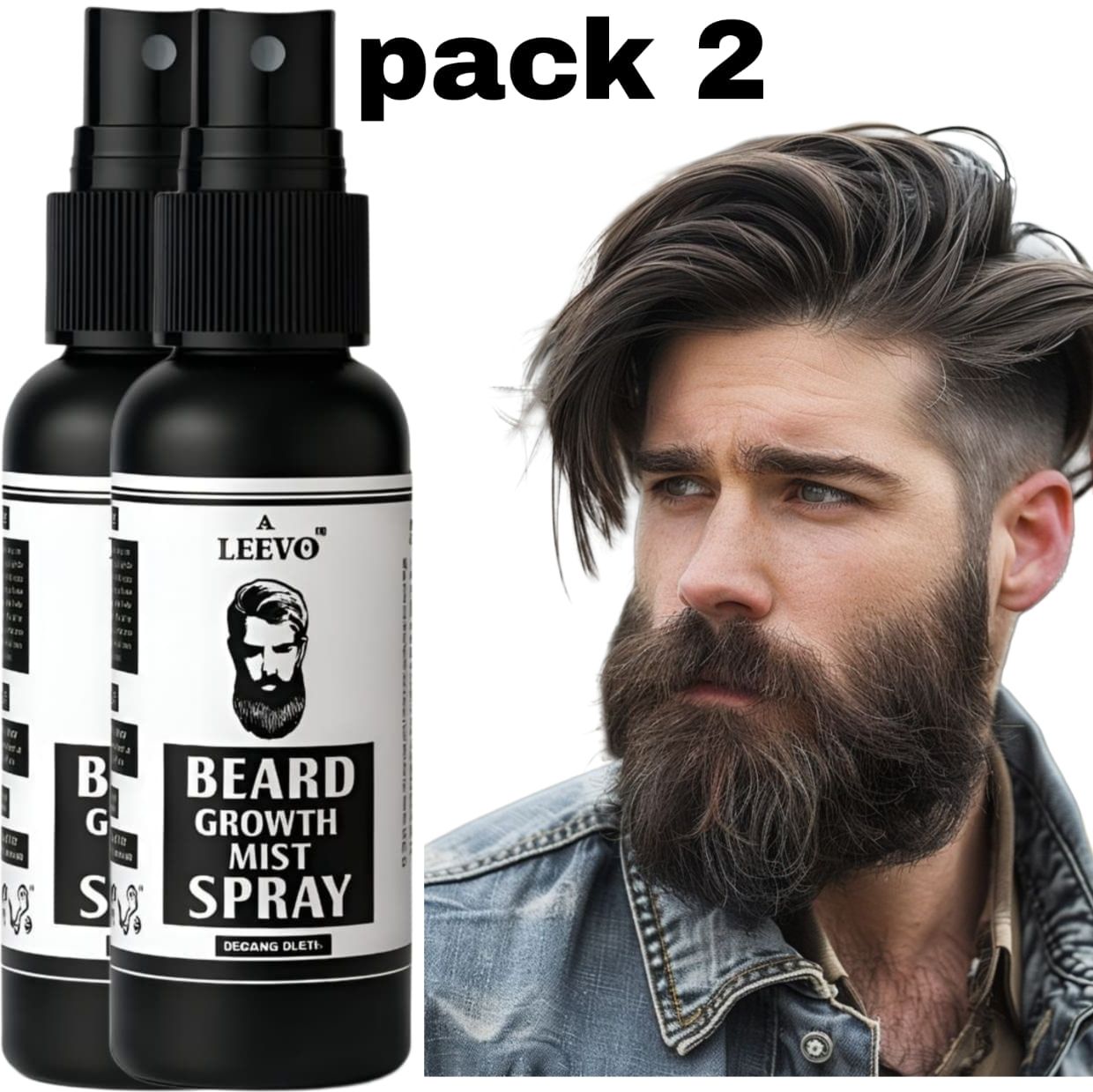 Lightweight Beard Hydration Spray for Softenin Hair Oil-image-47