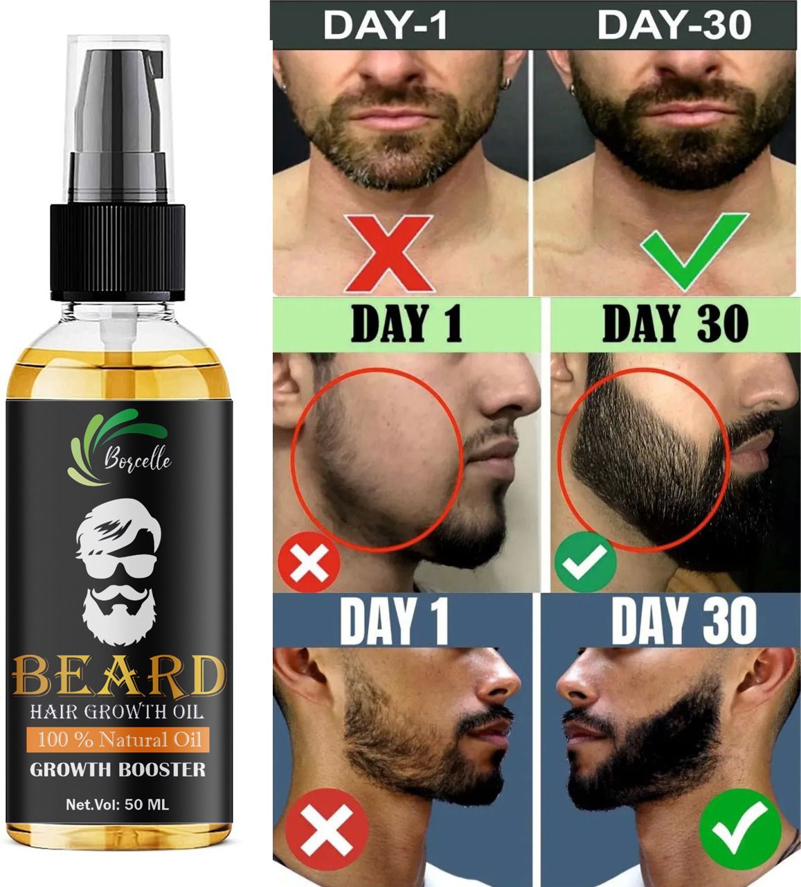 Beard Oil For Beard Hair Growth and for Men Hair Oil (50 ml) Hair Oil-image-18