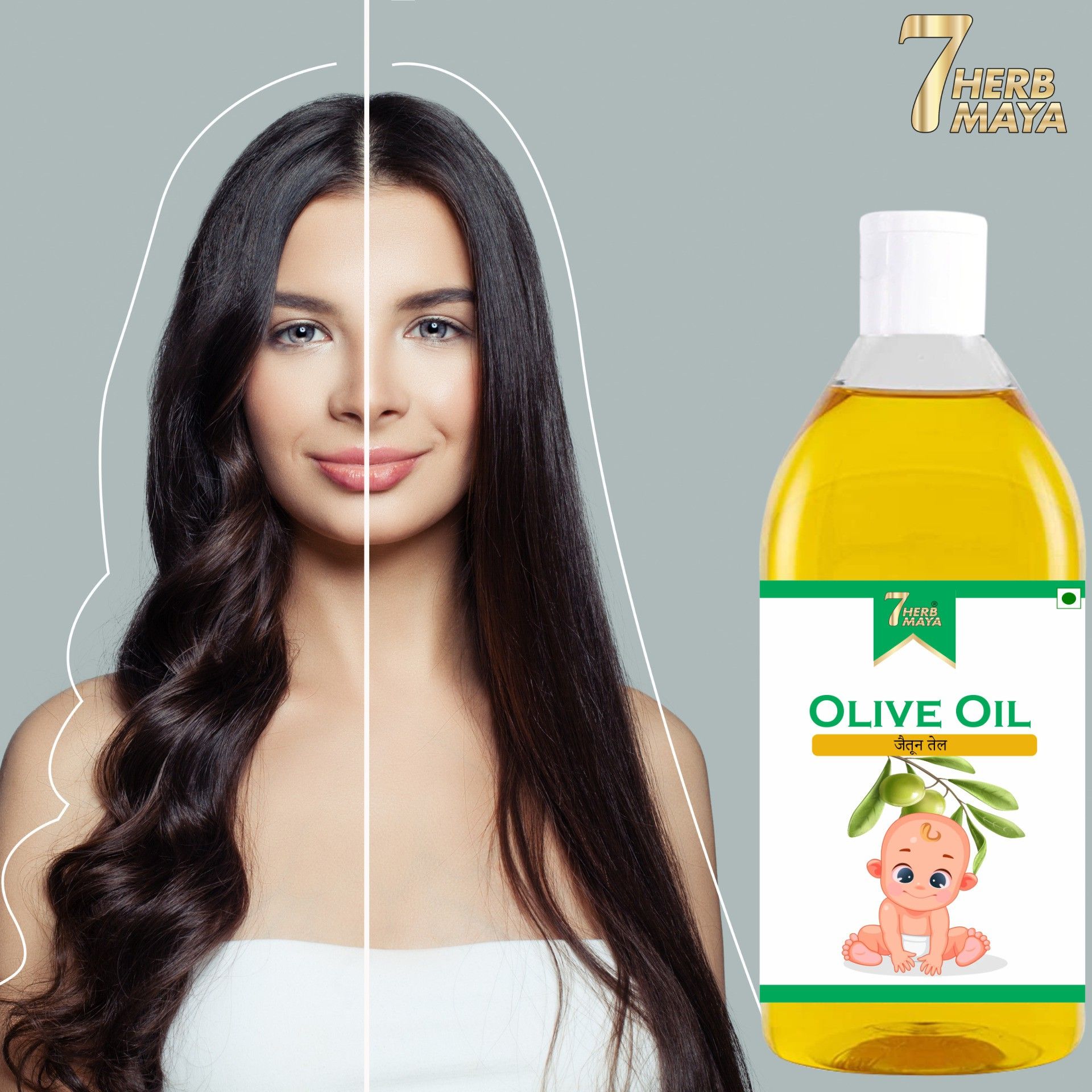 Extra Virgin Olive Oil (Cold Pressed) For Face, Hair & Body Massage OilHair Oil-image-14
